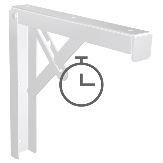Fricosmos Cartelas abatibles para estante mural inox