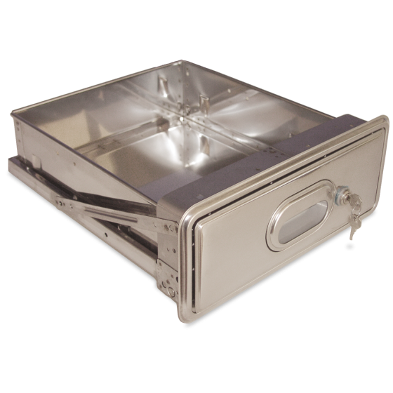 Fricosmos Cajón con cerradura para estantería inox Imagine