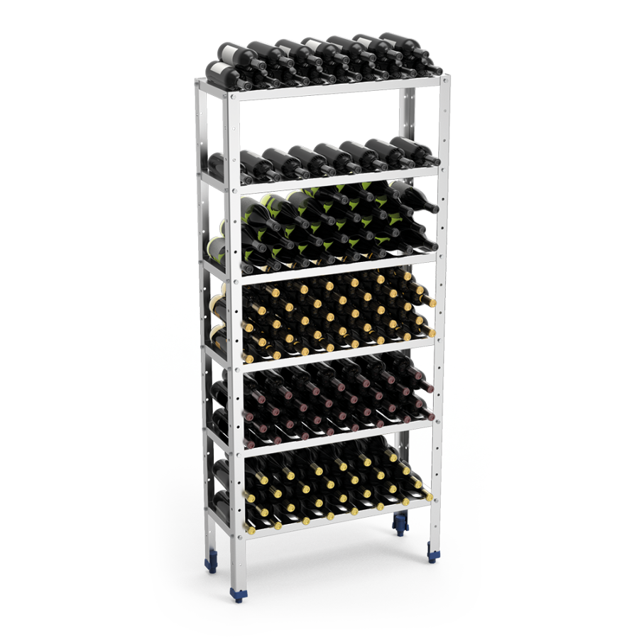 Fricosmos - Estantería inox para vino 800x300x1750 mm