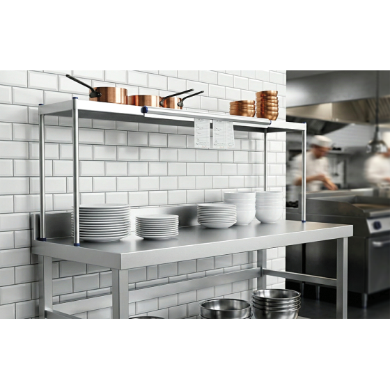 Fricosmos Estantería de sobremesa inox simple 991x391x677 mm
