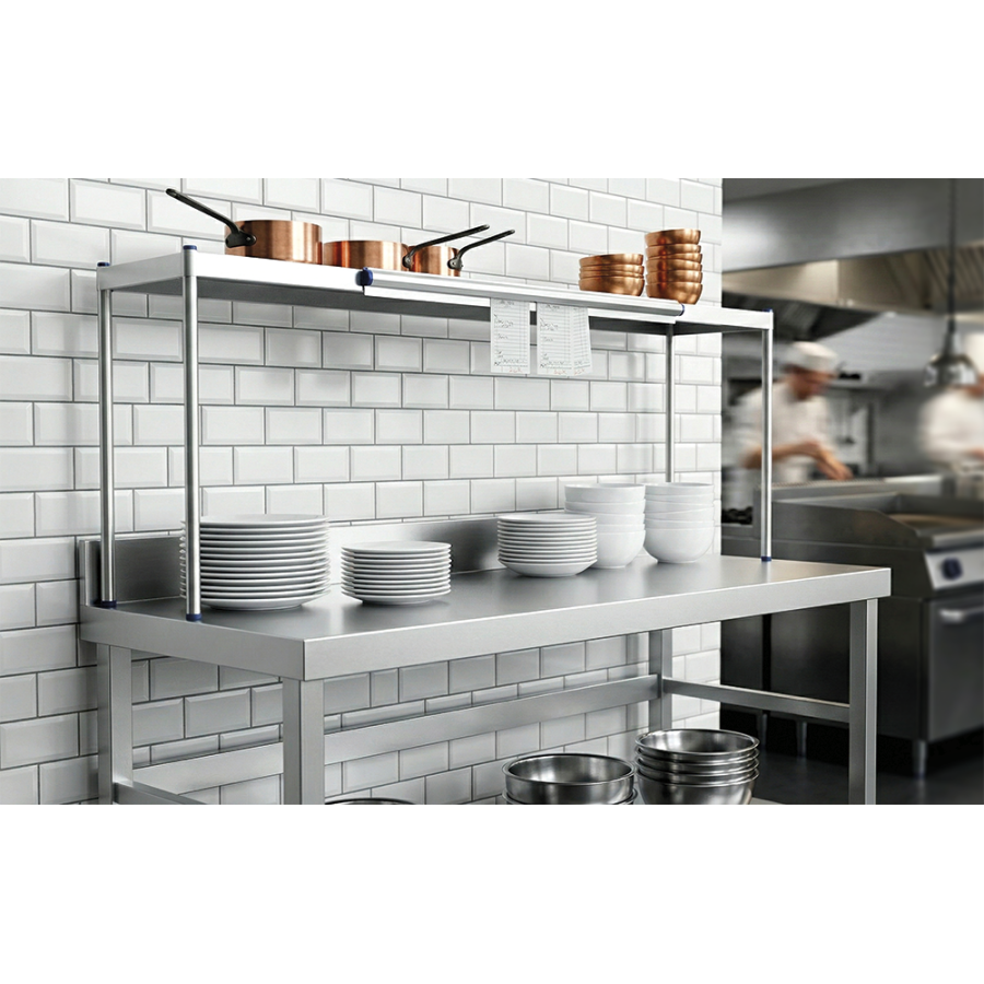Fricosmos Estantería de sobremesa inox simple 991x391x677 mm