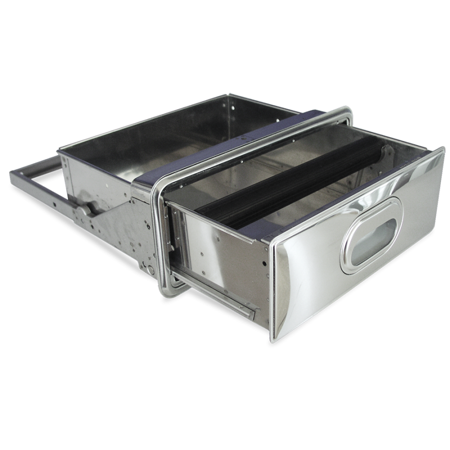 Fricosmos Cajón inox con golpeador para estantería 600 mm