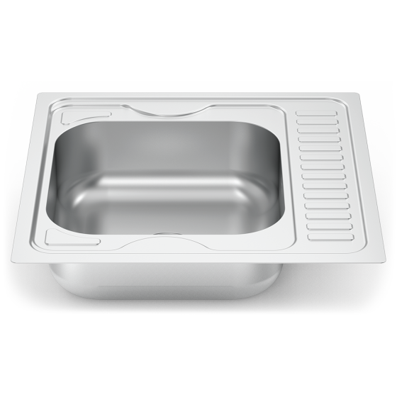 Fricosmos Fregadero para Encastrar 600x600 con Escurridor Reversible