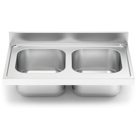 Fricosmos Fregadero Inox Serie 700 de 2 Cubetas 1000x700