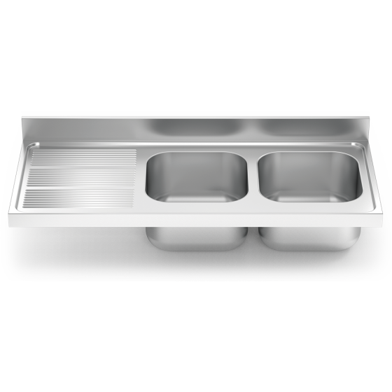 Fricosmos Fregadero Inox Serie 700 2 Cubetas y Escurridor