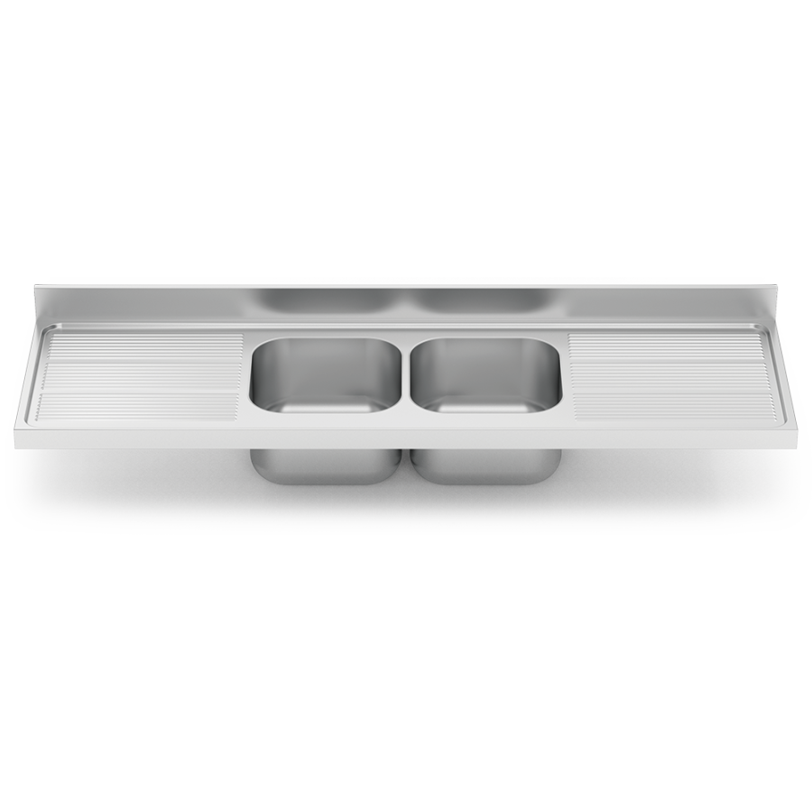 Fricosmos Fregadero Inox Serie 700 2 Cubetas y 2 Escurridores