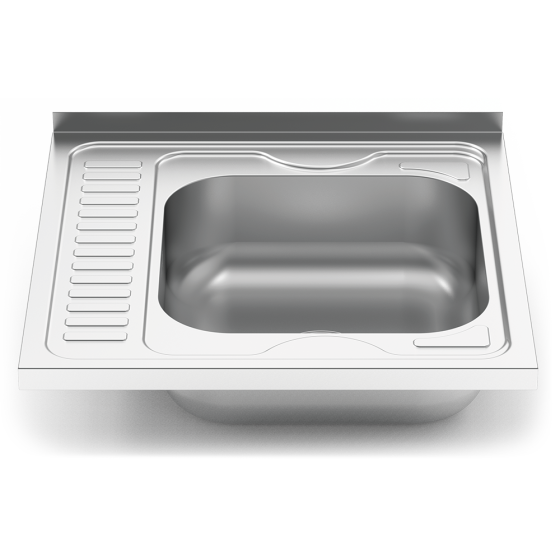 Fricosmos Fregadero Inox con Escurridor Izquierda 600x600