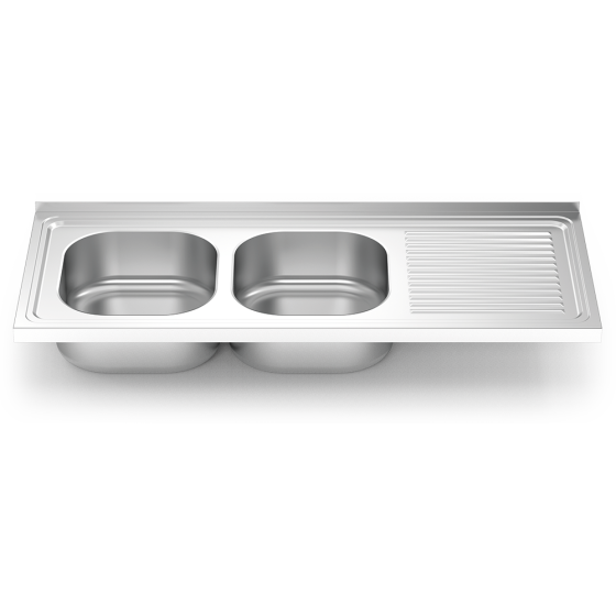Fricosmos fregadero inox serie 500 2 cubetas y escurridor