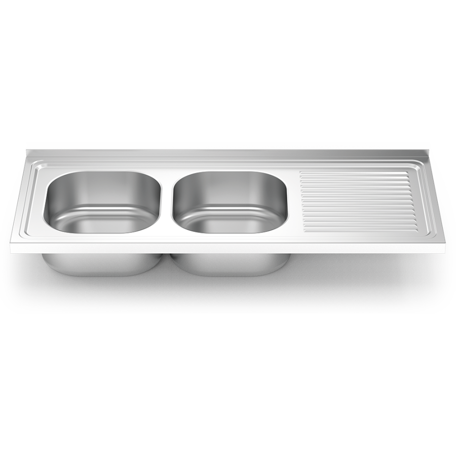 Fricosmos fregadero inox serie 500 2 cubetas y escurridor