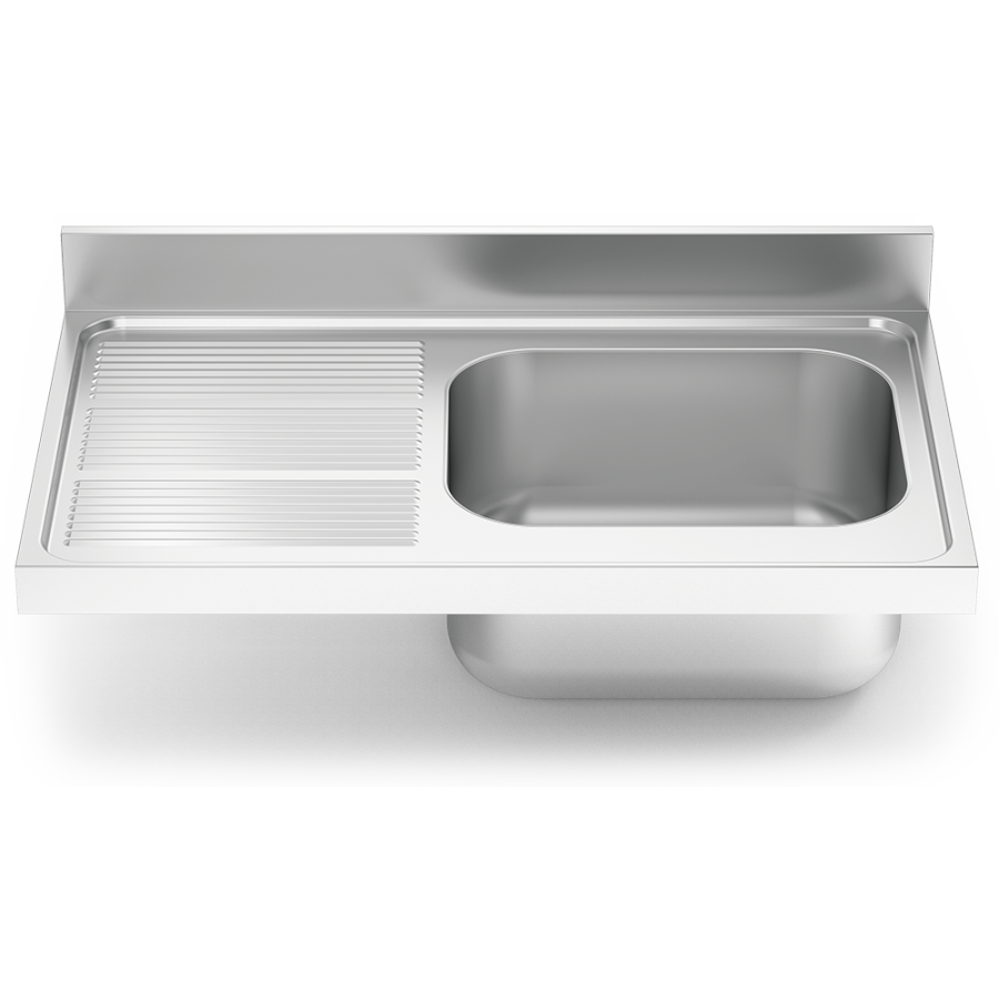 Fricosmos Fregadero Inox 1200x600 1 Cubeta Escurridor Izquierdo