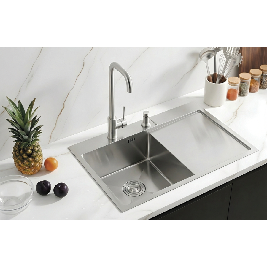 Fricosmos Fregadero 1 Cubeta con Escurridor Derecho Urban