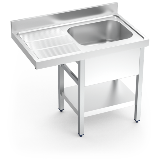 Fricosmos Fregadero inox lavavajillas 1 cubeta escurridor