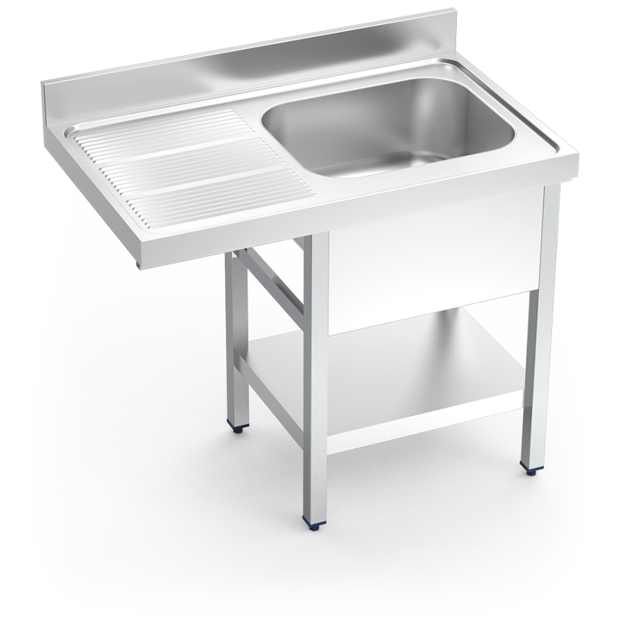 Fricosmos Fregadero inox lavavajillas 1 cubeta escurridor