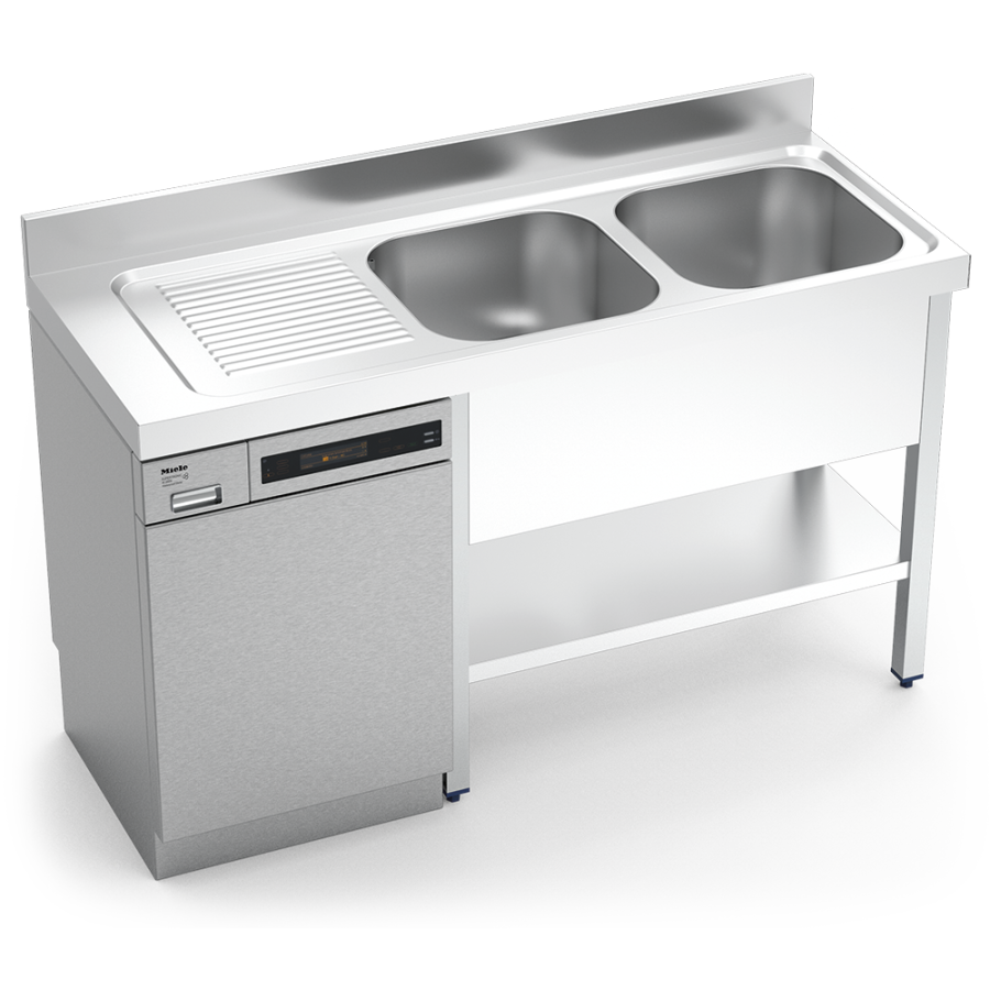 Fricosmos Fregadero Inox Lavavajillas 2 Cubetas Escurridor