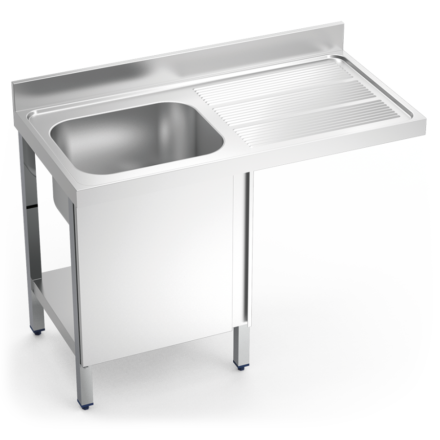 Fricosmos - Fregadero para lavavajillas con puerta y escurridor