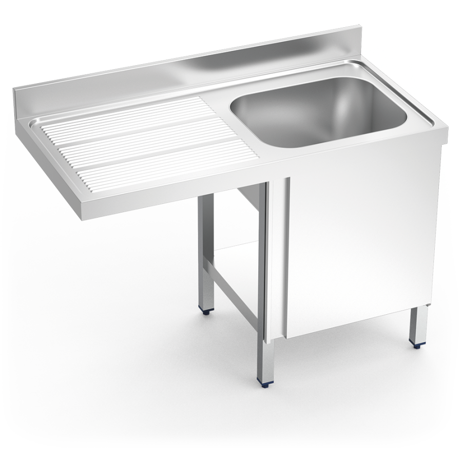 Fricosmos Fregadero para lavavajillas con puerta y escurridor