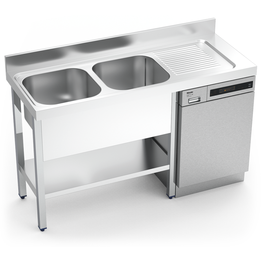 Fricosmos Fregadero Inox Lavavajillas 2 Cubetas y Escurridor