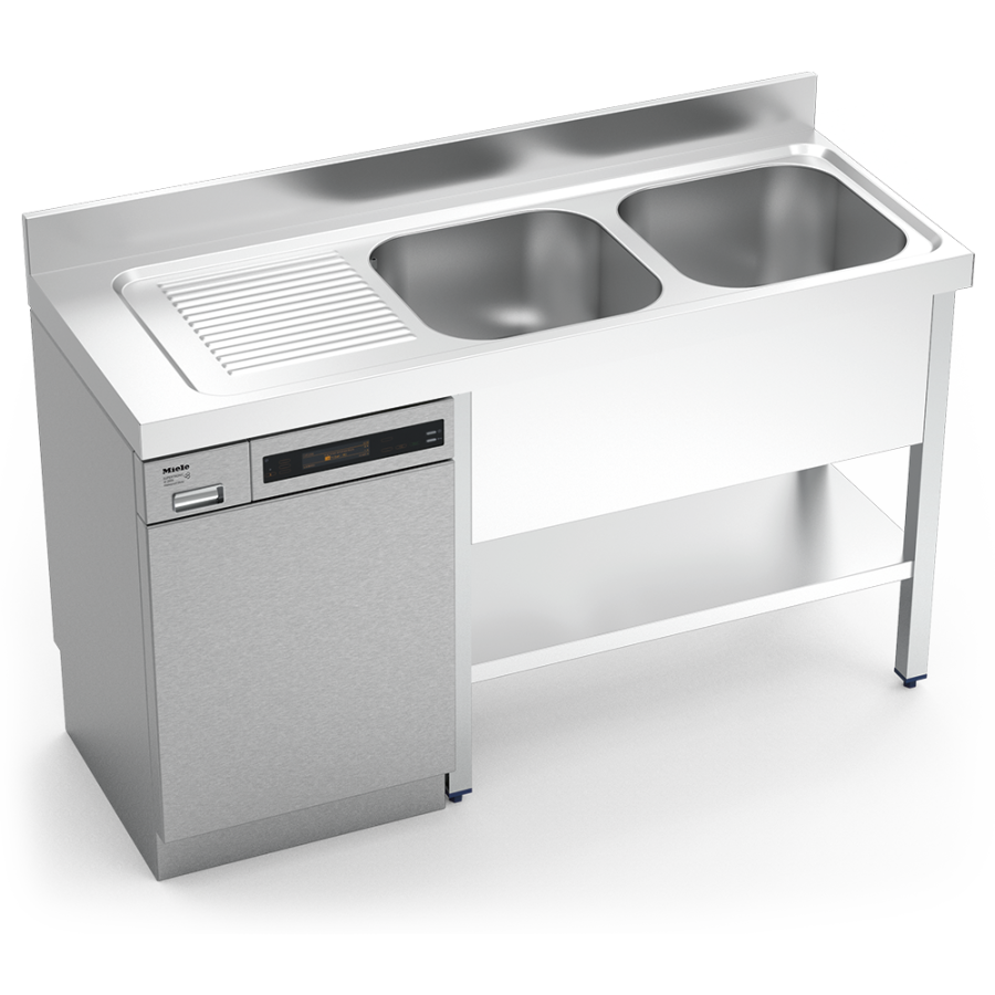 Fricosmos Fregadero Inox Lavavajillas 2 Cubetas y Escurridor