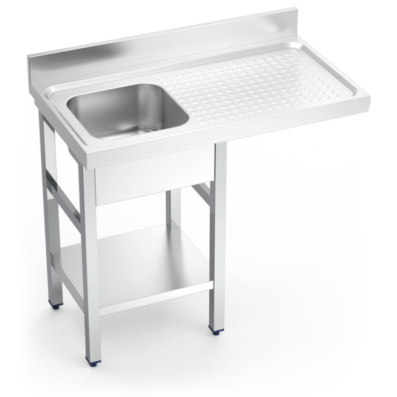 Fricosmos fregadero inox para lavavasos 1 cubeta y escurridor