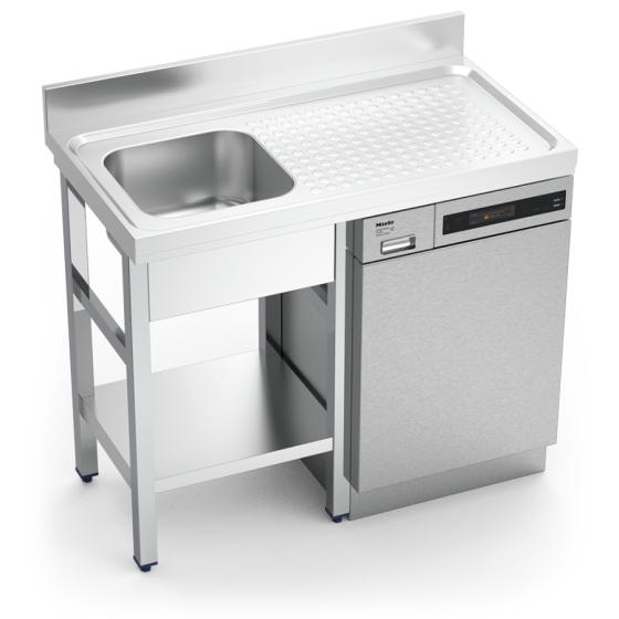 Fricosmos fregadero inox para lavavasos 1 cubeta y escurridor