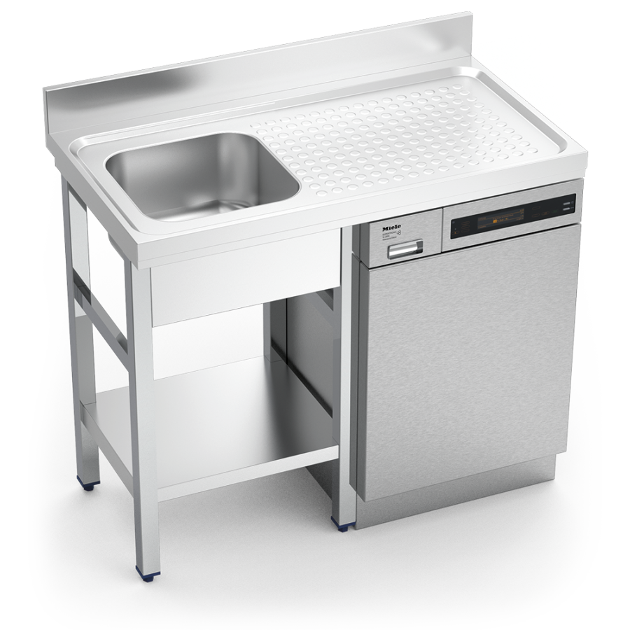 Fricosmos fregadero inox para lavavasos 1 cubeta y escurridor