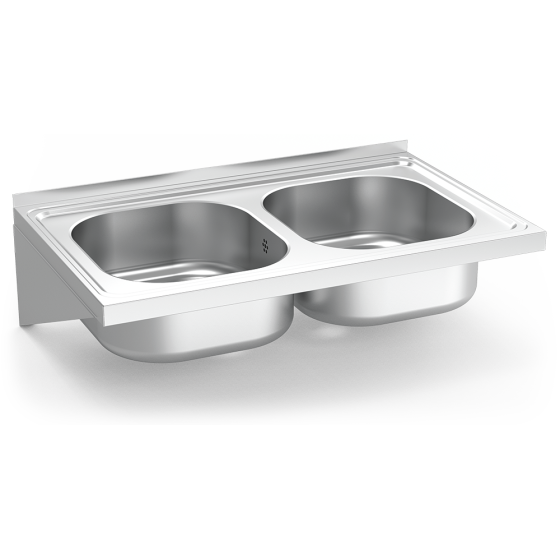 Fricosmos Fregadero Inox Colgante Serie 500 2 Cubetas
