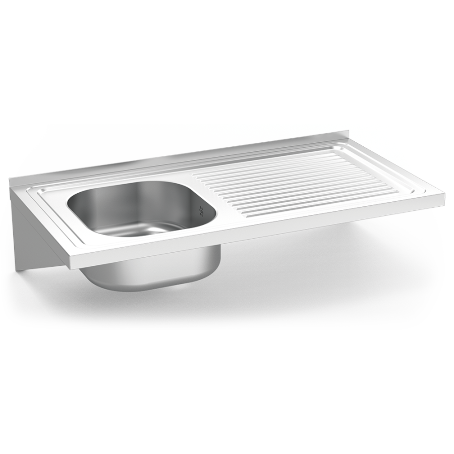 Fricosmos Fregadero Inox Colgante 1 Cubeta Escurridor Derecho