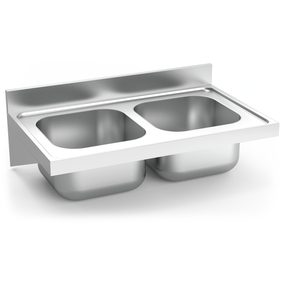Fricosmos Fregadero Inox Colgante Serie 600 2 Cubetas