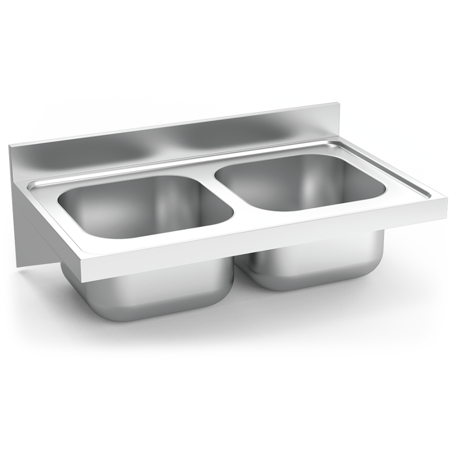 Fricosmos Fregadero Inox Colgante Serie 600 2 Cubetas