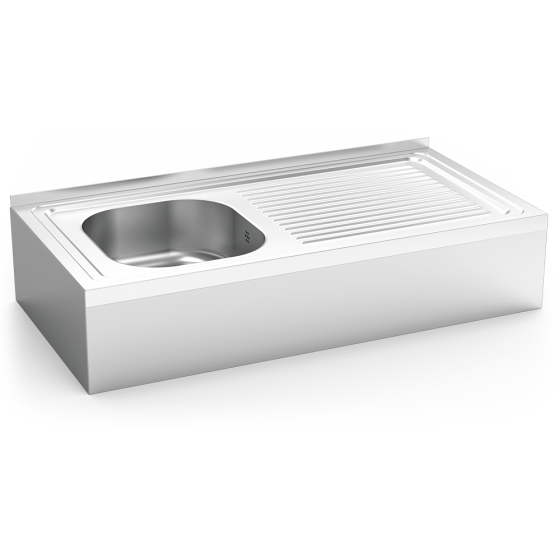 Fricosmos Fregadero Inox Colgante Serie 500 1 Cubeta y Escurridor