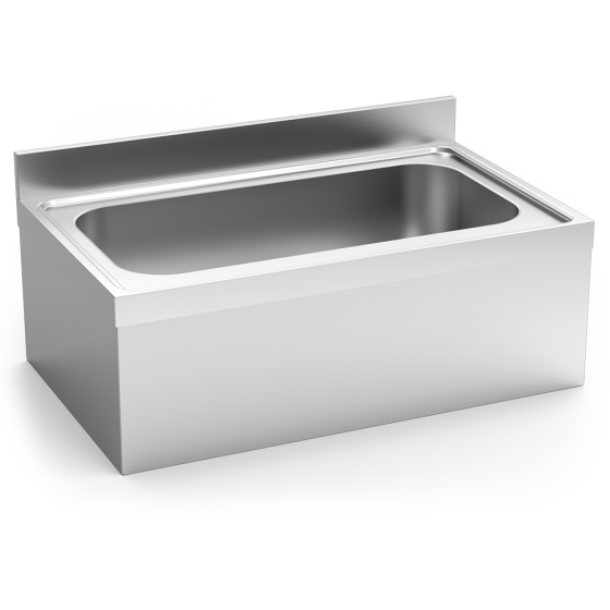 Fricosmos Fregadero Inox Colgante con Faldón 1 Cubeta