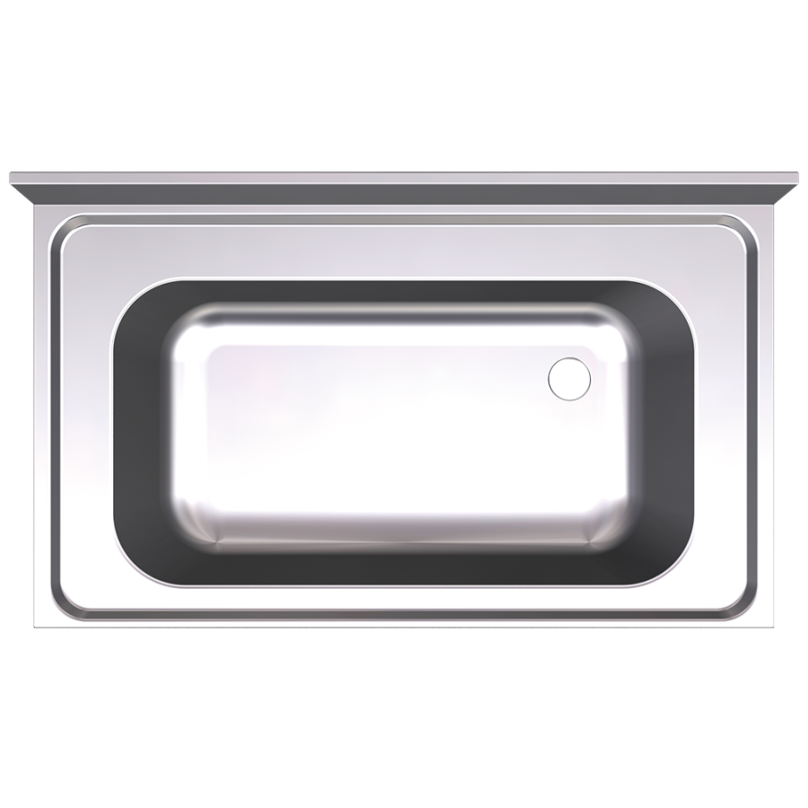 Fricosmos Fregadero Inox Colgante con Faldón 1 Cubeta