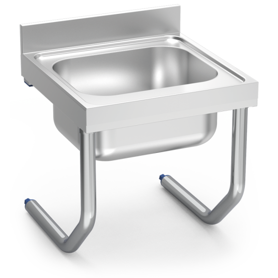 Fricosmos Fregadero Inox Colgante con Palomillas 1 Cubeta