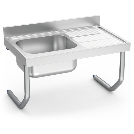 Fricosmos fregadero inox colgante serie 600 con escurridor
