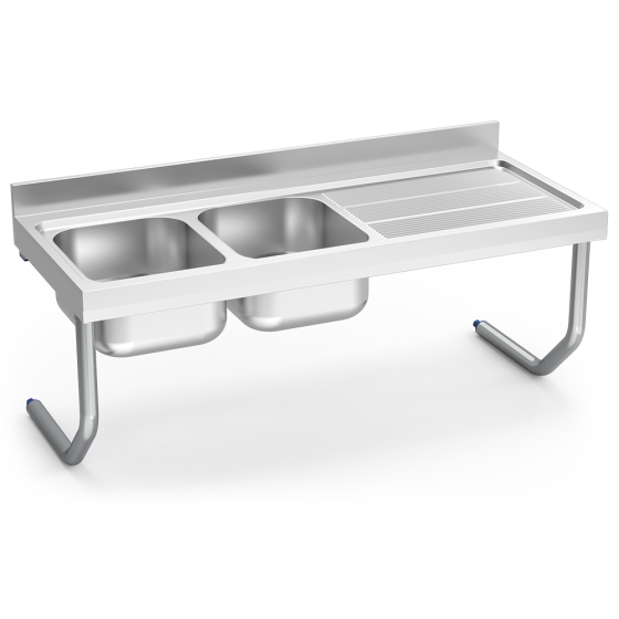 Fricosmos Fregadero Inox Colgante Serie 700 2 Cubetas