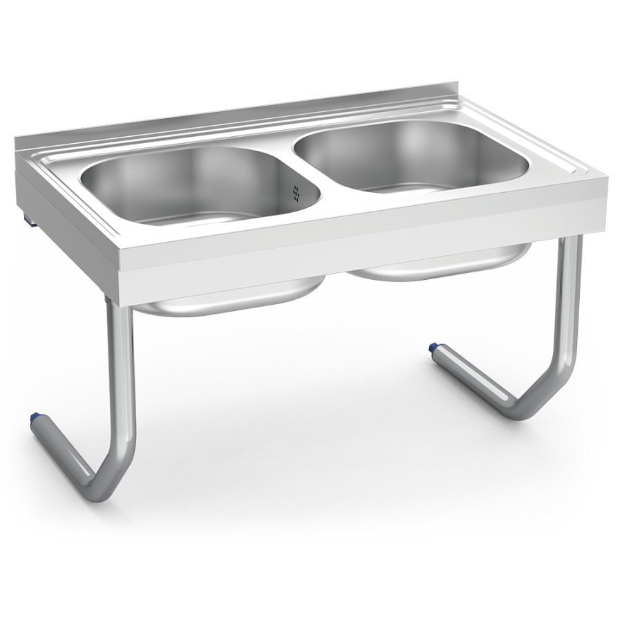 Fricosmos Fregadero Inox Colgante 2 Cubetas Serie 500