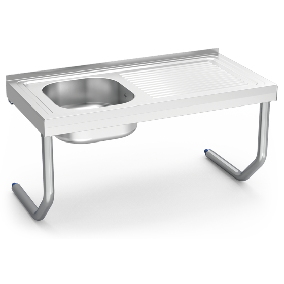 Fricosmos Fregadero Inox Colgante 1 Cubeta y Escurridor Derecho