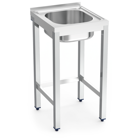 Fricosmos Fregadero Inox con Soporte 1 Cubeta Serie 500