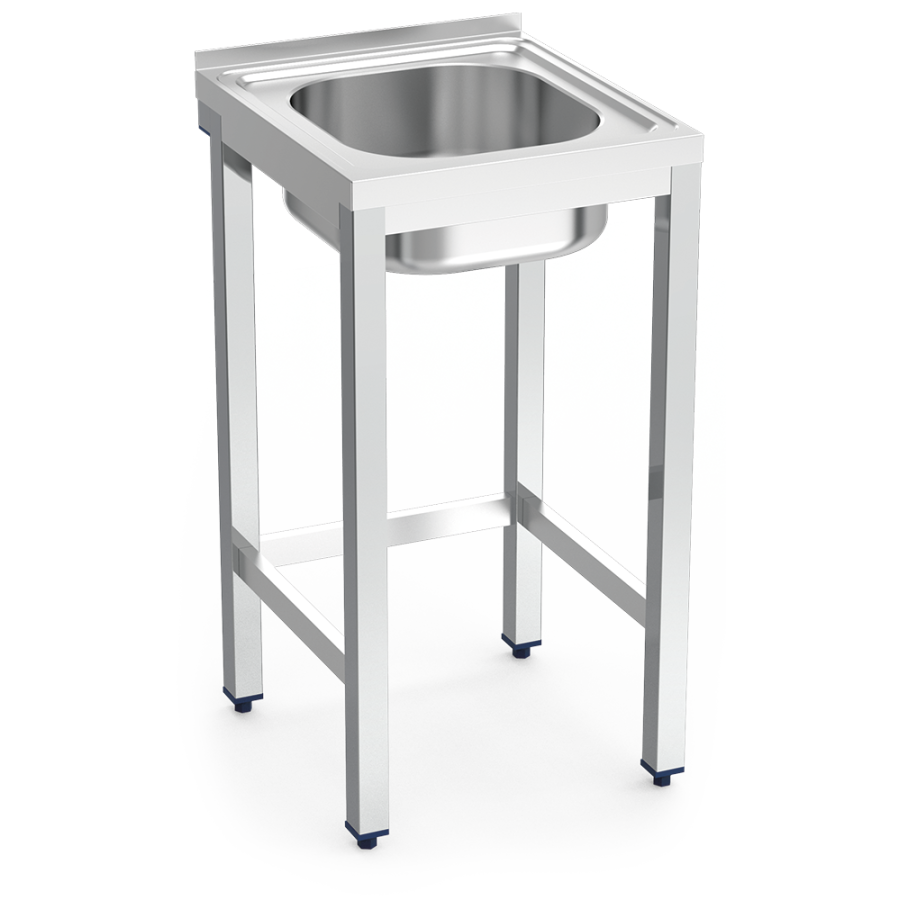 Fricosmos Fregadero Inox con Soporte 1 Cubeta Serie 500