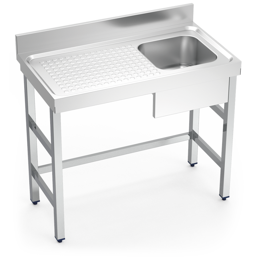 Fricosmos Fregadero Inox Serie 550 1 Cubeta y Escurridor Izquierdo