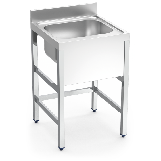 Fricosmos - Fregadero inox con soporte 1 cubeta Serie 700