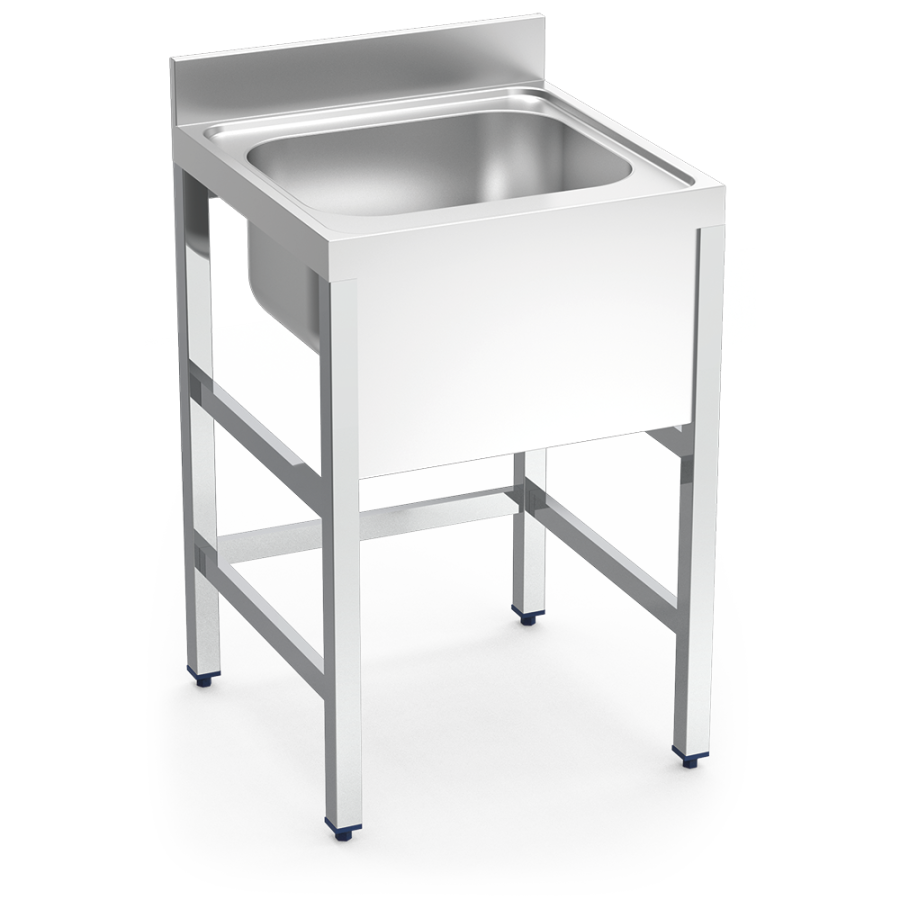 Fricosmos - Fregadero inox con soporte 1 cubeta Serie 700