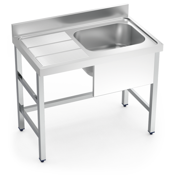 Fricosmos Fregadero Inox Serie 700 con Cubeta y Escurridor