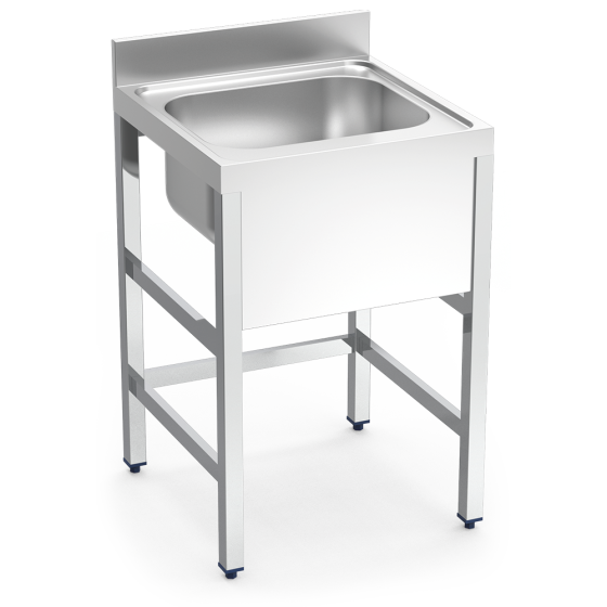 Fricosmos Fregadero Inox con Soporte 1 Cubeta Sin Entrepaño