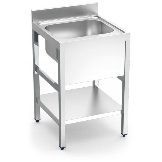 Fricosmos Fregadero Inox Serie 700 con Soporte y Entrepaño