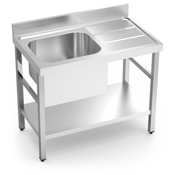 Fricosmos Fregadero Inox Serie 600 con Cubeta y Escurridor