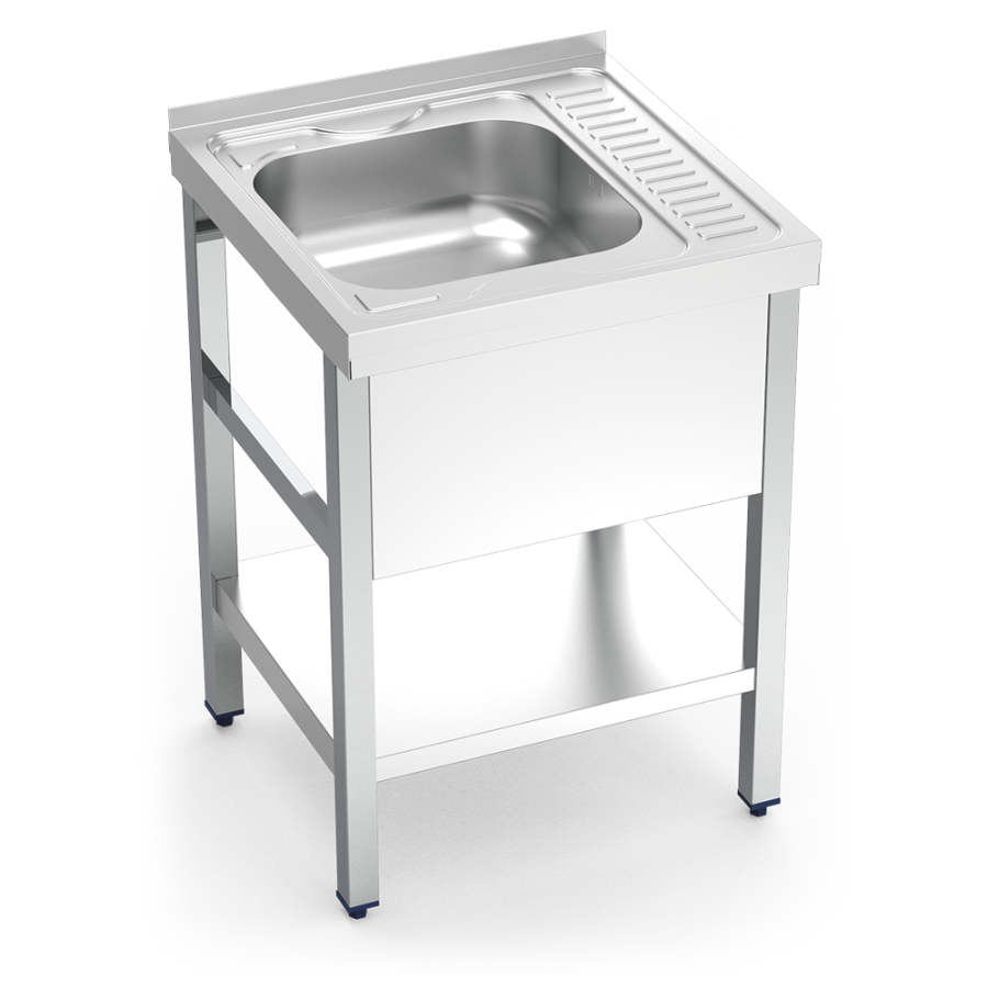 Fricosmos Fregadero Inox con Escurridor Derecha 600x600 mm