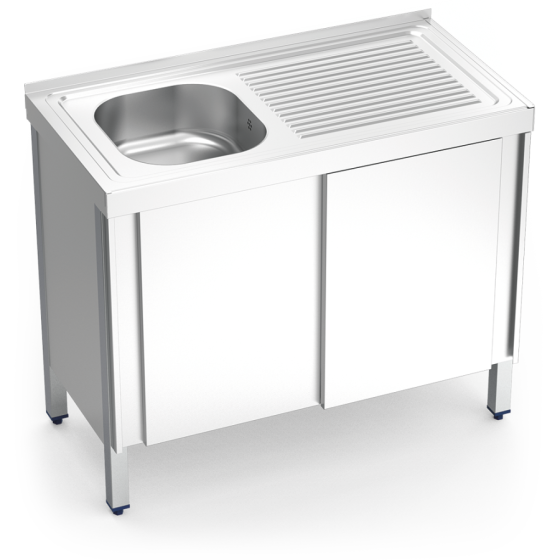 Fricosmos Fregadero Inox Serie 500 con Puertas Correderas