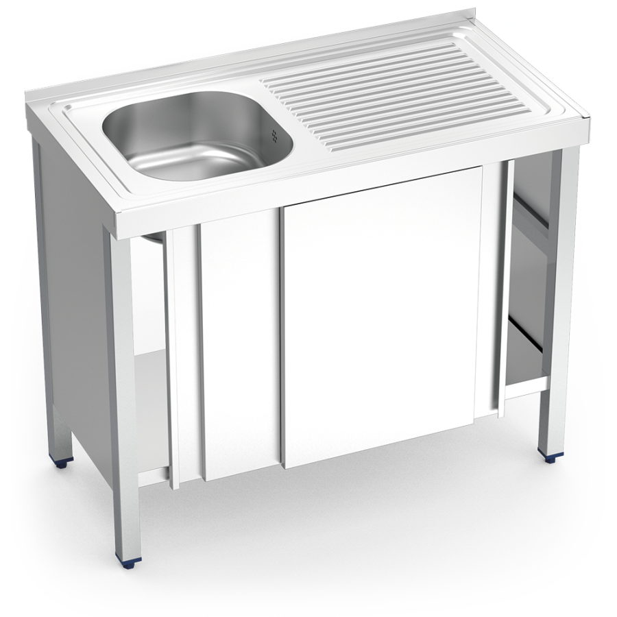 Fricosmos Fregadero Inox Serie 500 con Puertas Correderas