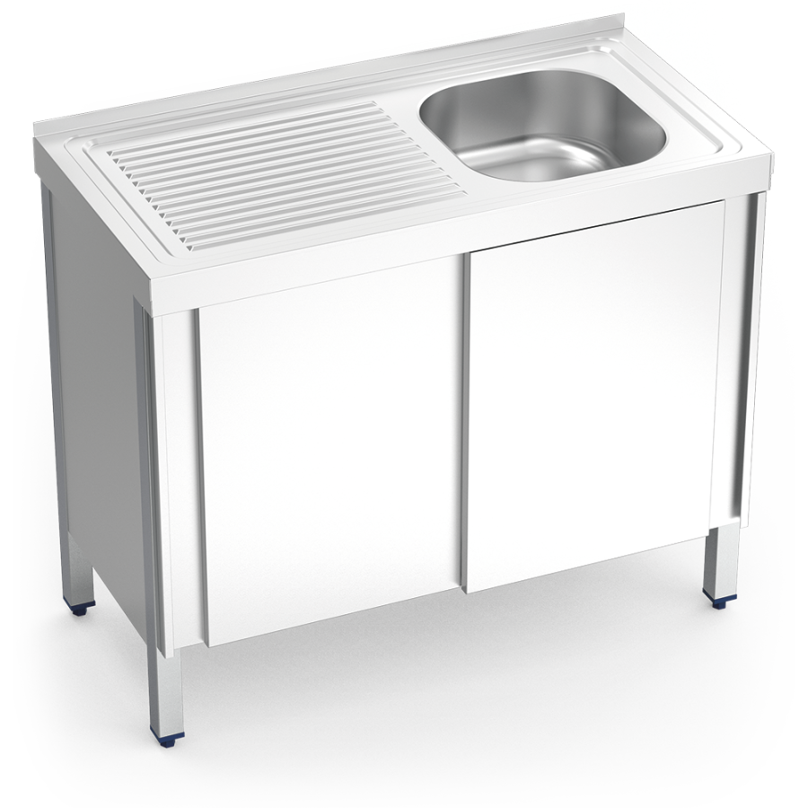 Fricosmos Fregadero Inox con Puertas Correderas 1 Cubeta